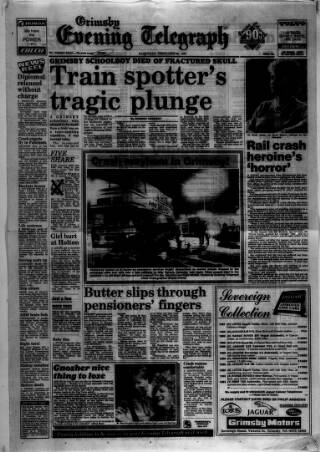 cover page of Grimsby Daily Telegraph published on February 28, 1987