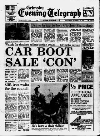 cover page of Grimsby Daily Telegraph published on November 30, 1991