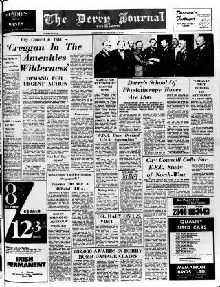 cover page of Derry Journal published on February 28, 1975