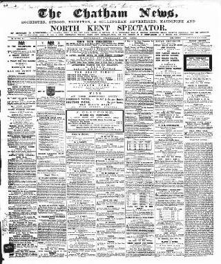 cover page of Chatham News published on February 28, 1863