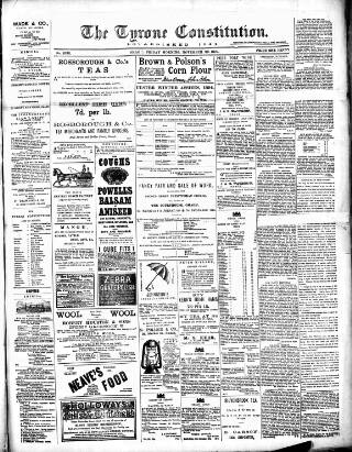 cover page of Tyrone Constitution published on November 30, 1894