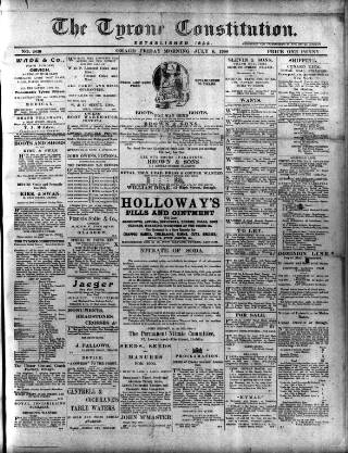 cover page of Tyrone Constitution published on July 6, 1900