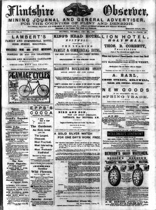 cover page of Flintshire Observer published on July 6, 1899