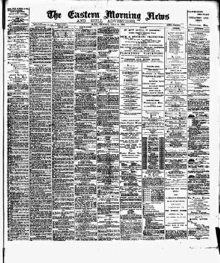cover page of Eastern Morning News published on July 6, 1891