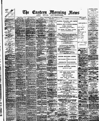 cover page of Eastern Morning News published on November 30, 1892