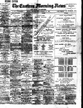 cover page of Eastern Morning News published on November 15, 1897