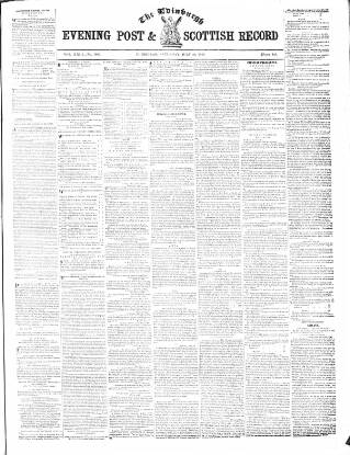 cover page of Edinburgh Evening Post and Scottish Standard published on July 28, 1849