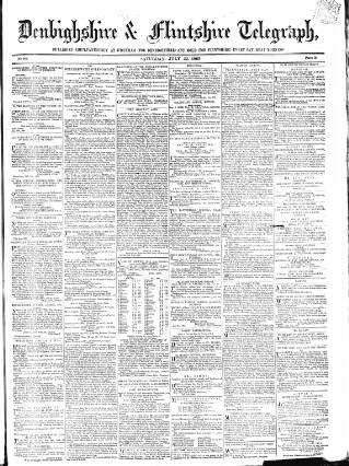 cover page of Wrexhamite and Denbighshire and Flintshire Reporter published on July 22, 1865
