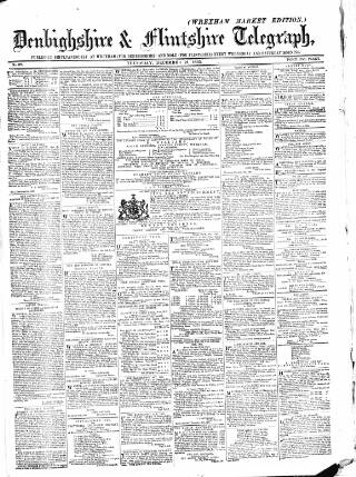 cover page of Wrexhamite and Denbighshire and Flintshire Reporter published on December 21, 1865