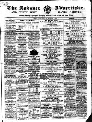 cover page of Andover Advertiser and North West Hants Gazette published on July 11, 1862