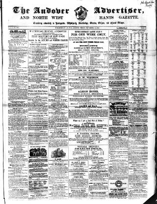 cover page of Andover Advertiser and North West Hants Gazette published on September 19, 1862