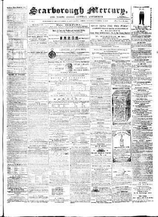 cover page of Scarborough Mercury published on November 14, 1863