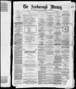 cover page of Scarborough Mercury published on December 28, 1878