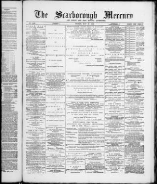 cover page of Scarborough Mercury published on May 29, 1885