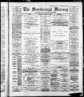 cover page of Scarborough Mercury published on December 13, 1889