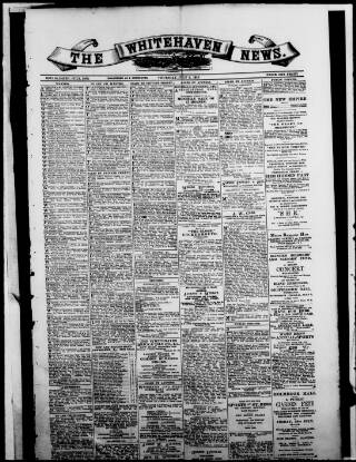 cover page of Whitehaven News published on July 6, 1916
