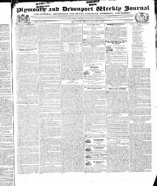 cover page of Plymouth and Devonport Weekly Journal published on February 23, 1832