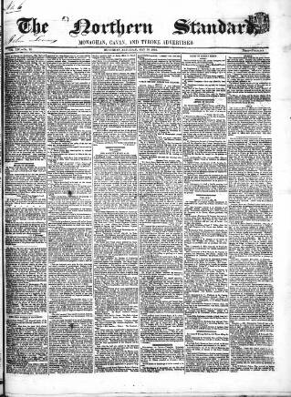 cover page of Northern Standard published on May 29, 1852