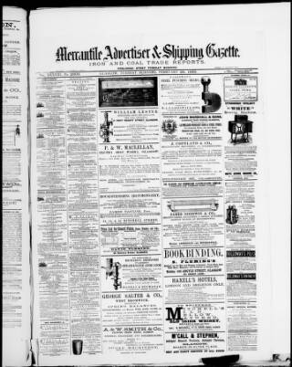 cover page of Glasgow Mercantile Advertiser published on February 28, 1888
