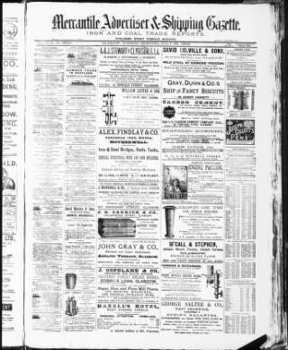 cover page of Glasgow Mercantile Advertiser published on July 26, 1892