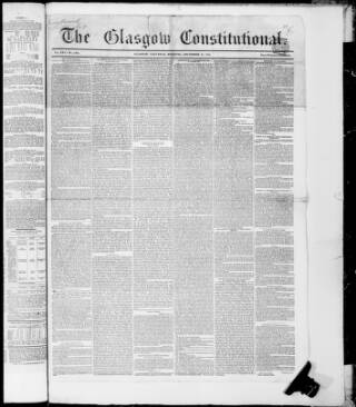 cover page of Glasgow Constitutional published on December 30, 1848