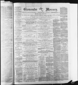 cover page of Gloucester Mercury published on July 6, 1878