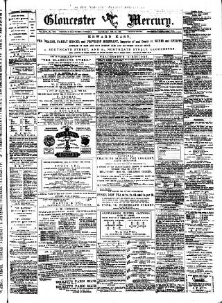 cover page of Gloucester Mercury published on February 28, 1880