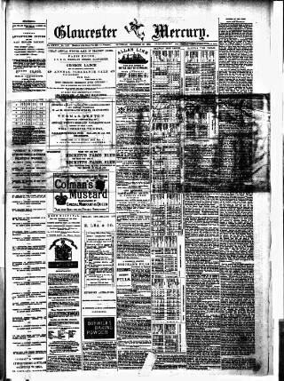 cover page of Gloucester Mercury published on December 30, 1882