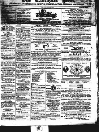 cover page of Tadcaster Post and General Advertiser for Grimstone published on July 6, 1865