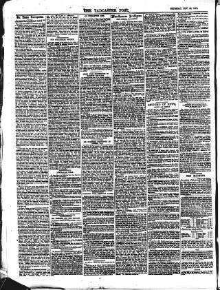 cover page of Tadcaster Post and General Advertiser for Grimstone published on November 30, 1871