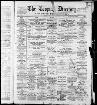 cover page of Torquay Directory and South Devon Journal published on November 30, 1892
