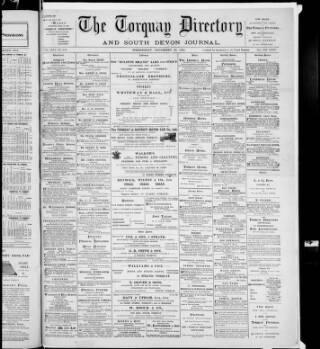 cover page of Torquay Directory and South Devon Journal published on December 30, 1914