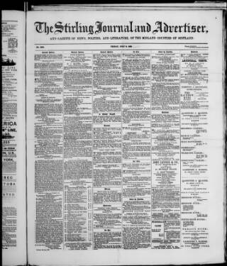 cover page of Stirling Journal and Advertiser published on July 6, 1883