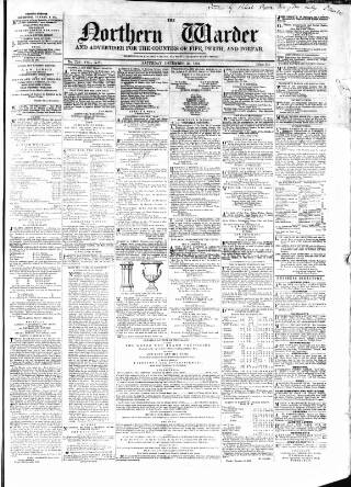 cover page of Northern Warder published on December 30, 1854