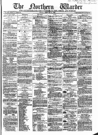 cover page of Northern Warder published on February 28, 1868
