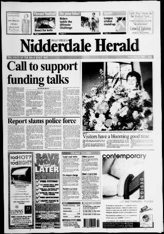 cover page of Pateley Bridge & Nidderdale Herald published on May 29, 1998