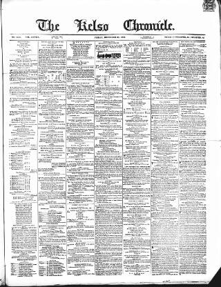 cover page of Kelso Chronicle published on December 30, 1859