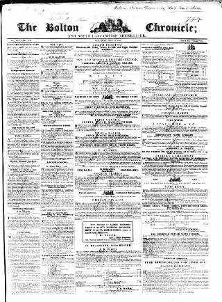 cover page of Bolton Chronicle published on July 6, 1850