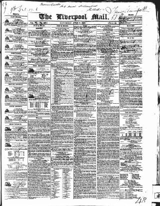 cover page of Liverpool Mail published on July 6, 1839