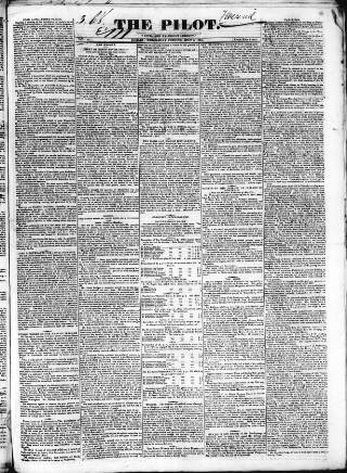 cover page of The Pilot published on July 6, 1831