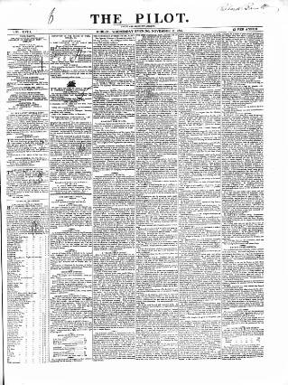 cover page of The Pilot published on November 15, 1847