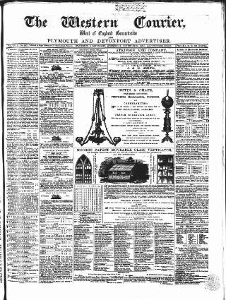 cover page of West of England Conservative published on November 30, 1853