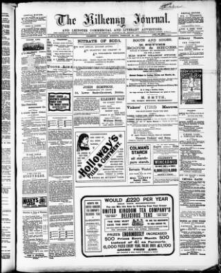 cover page of Kilkenny Journal and Leinster Commercial and Literary Advertiser published on February 28, 1903