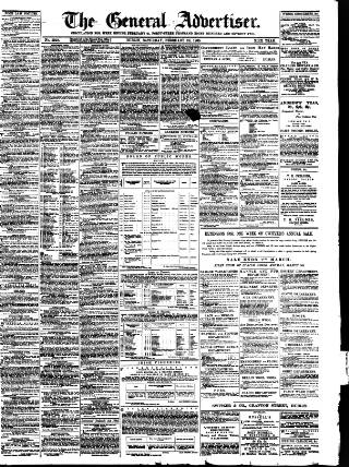 cover page of General Advertiser for Dublin and all Ireland published on February 28, 1885