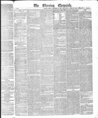 cover page of The Evening Chronicle published on December 30, 1836