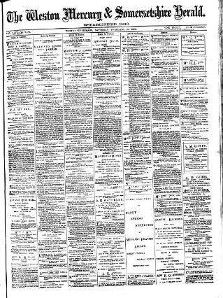 cover page of Weston Mercury published on February 28, 1903