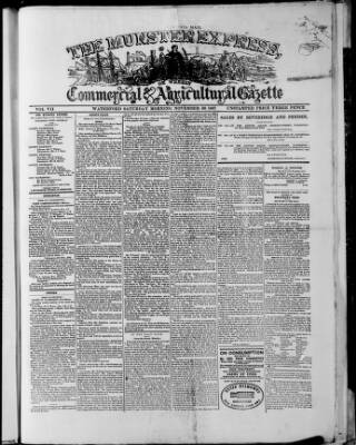 cover page of Munster Express published on November 30, 1867