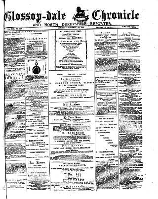 cover page of Glossop-dale Chronicle and North Derbyshire Reporter published on September 18, 1875