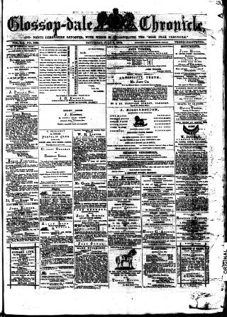 cover page of Glossop-dale Chronicle and North Derbyshire Reporter published on July 6, 1878