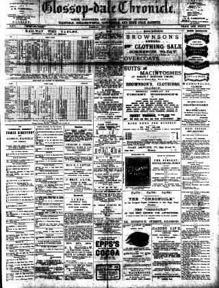 cover page of Glossop-dale Chronicle and North Derbyshire Reporter published on November 15, 1907